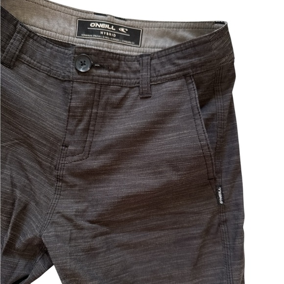 3/$20 O’Neill Boys Hybrid Quick-Dry Stretch Shorts Heather Black Size 24 Classic - Picture 2 of 9
